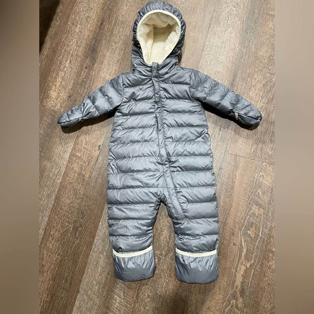 Eddie Bauer down snowsuit 6 to 12 month